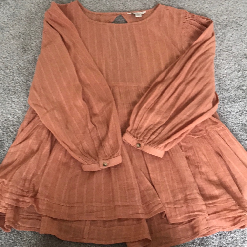 Rust Open Back Tunic